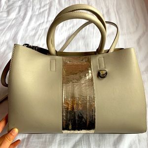 Banana Republic Beige/Purple Purse